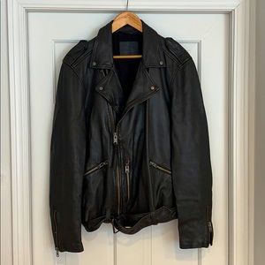 All Saints Leather Motorcycle Jacket